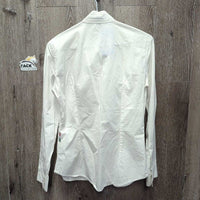 LS Show Shirt, Snaps, Snap Collar *gc, crinkled seam puckers, mnr thread, older
