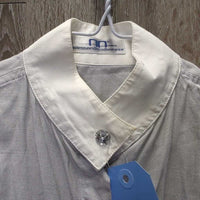 SS Show Shirt, Snaps, Bling Buttons *vgc, creaeses, mnr collar corner stains, seam puckers
