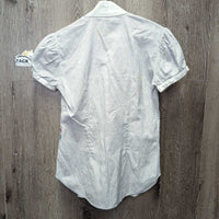 SS Show Shirt, Snaps, Bling Buttons *vgc, creaeses, mnr collar corner stains, seam puckers
