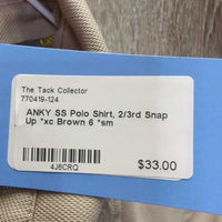 SS Polo Shirt, 2/3rd Snap Up *xc
