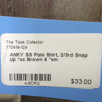 SS Polo Shirt, 2/3rd Snap Up *xc
