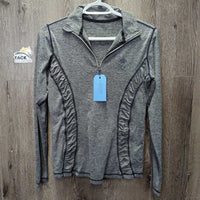 LS Shirt, 1/3 Zip Up *vgc, seam rubs, older
