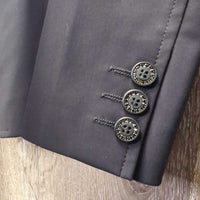 CUSTOM Technical Show Jacket, buttons, piping, microsuede collar *xc, mnr Collar edge rubs

