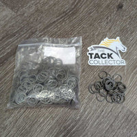Rubber Braiding Elastics, bag *vgc, 1/2 full, v.mnr dirt
