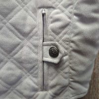 Microsuede Quilt Vest< Zipper *xc/vgc, clean, older, mnr lining snags
