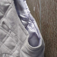 Microsuede Quilt Vest< Zipper *xc/vgc, clean, older, mnr lining snags
