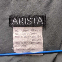 Quilt Vest, zipper *gc, discolored armpits, linty, older, puckers, hairy, loose lining
