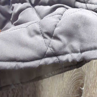 Quilt Vest, Zipper *gc, older, lining: creases & pulled seams, threads, rubs, mnr frays
