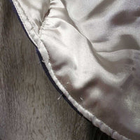 Microsuede Quilt Vest, Zipper *gc/vgc, older, threads, lining: mnr rubs, runs & snags
