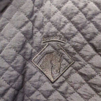 Thin Quilt Vest, Zipper *gc, v.puckered, rubs & pilly, loose lining, older, faded
