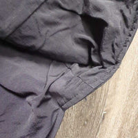 Thin Quilt Vest, Zipper *gc, v.puckered, rubs & pilly, loose lining, older, faded
