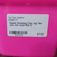 Plastic Grooming Tote, tag *like new, mnr warp
