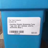 Plastic Grooming Tote *vgc, mnr dirt, residue, scuffs, scratches
