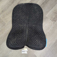 Shimmable Quilt Comfort Half Pad *vgc, clean, mnr stains, hairy, rubs & pills, older
