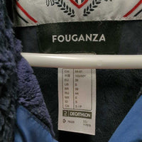 Quilt Vest, zipper, fleece lining *gc, mnr hair, puckers & stains
