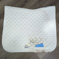 Quilt Profile Saddle Pad "Kelowna Riding Club" *gc, clean, stains, puckers, rubs
