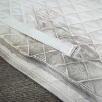 Quilt Profile Saddle Pad "Kelowna Riding Club" *gc, clean, stains, puckers, rubs
