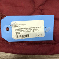 Quilt Jumper Saddle Pad, bling *vgc, clean, rubs/pills
