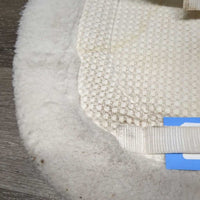 Waffle Fitted Fleece Hunter Saddle Pad *gc, stains, dirt, older, dingy, rubs
