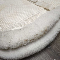 Waffle Fitted Fleece Hunter Saddle Pad *gc, stains, dirt, older, dingy, rubs
