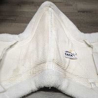Waffle Fitted Fleece Hunter Saddle Pad *gc, stains, dirt, older, dingy, rubs
