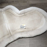 Waffle Fitted Fleece Hunter Saddle Pad *gc, stains, dirt, older, dingy, rubs
