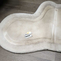 Waffle Fitted Fleece Hunter Saddle Pad *gc, stains, dirt, older, dingy, rubs

