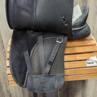 18" *MN (Green) In Wintec Pro Dressage Saddle, Black (Med) Gullet, CAIR Panels, Front & Rear Gusset Panels, Flaps: 16"L x 12"W Serial #: 44 0906
