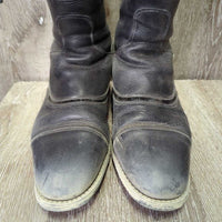 Dressage Boots, Bling, Zips, Black Forms & Boot Bag *vgc/gc, dirt, rubs, scuffs, faded
