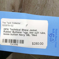 Technical Show Jacket, Rubber Buttons *vgc, mnr cuff rubs, loose button
