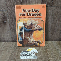 New Day for Dragon by Lynn Hall *gc, edge rubs, peeled, library book, v.yellowed
