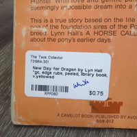 New Day for Dragon by Lynn Hall *gc, edge rubs, peeled, library book, v.yellowed
