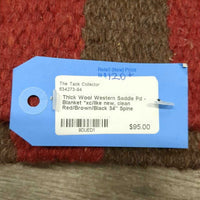 Thick Wool Western Saddle Pd - Blanket *xc/like new, clean
