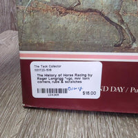 The History of Horse Racing by Roger Longrigg *vgc, mnr torn corners, rubs & scratches
