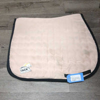 Reversible? Thick Quilt Jumper Saddle Pad *gc/fair, repairs, re-covered?, faded, puckers, rubs, pills stains, discolored, cut & missing tabs
