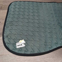 Reversible? Thick Quilt Jumper Saddle Pad *gc/fair, repairs, re-covered?, faded, puckers, rubs, pills stains, discolored, cut & missing tabs
