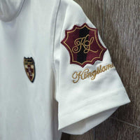 SS Show Shirt, Back Button Collar *vgc/gc, older, mnr rubs & pills
