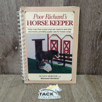 Poor Richard's Horse Keeper by Susan McBane *gc, rubs, stains
