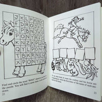 Horses Activity Book by Nina Barbaresi *new
