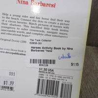 Horses Activity Book by Nina Barbaresi *new
