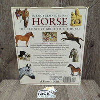 The Encyclopedia of the Horse by Wlwyn Hartley Edwards *gc, rubs, scuffs, curled edges, torn, chewed & bent corners, stains, dirt
