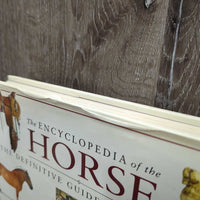 The Encyclopedia of the Horse by Wlwyn Hartley Edwards *gc, rubs, scuffs, curled edges, torn, chewed & bent corners, stains, dirt
