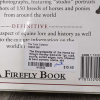 The Encyclopedia of the Horse by Wlwyn Hartley Edwards *gc, rubs, scuffs, curled edges, torn, chewed & bent corners, stains, dirt
