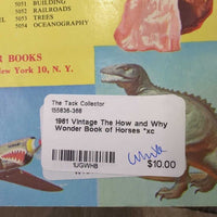 1961 Vintage The How and Why Wonder Book of Horses *xc
