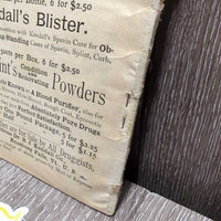 VINTAGE 1903 The Horse and His Diseases by Dr BJ Kendall, bag *fair, torn, stained
