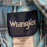 JUNIORS SS Western Shirt, snaps *vgc, mnbr crinkles & seam puckers
