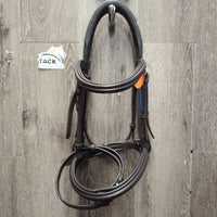 Soft Rsd Padded Monocrown Bridle, flash, attach, bag *like new, 0 tags, v.mnr dust, rubs, scuffs

