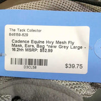 Hvy Mesh Fly Mask, Ears, Bag *new
