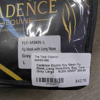 Hvy Mesh Fly Mask, Long Nose,Ears, Bag *new
