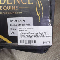 Hvy Mesh Fly Mask, Long Nose,Ears, Bag *new
